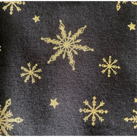 Flirtitude Active Leggings Women’s Size X-Small XS Snowflakes Gold Shiny NWT - Picture 5 of 6